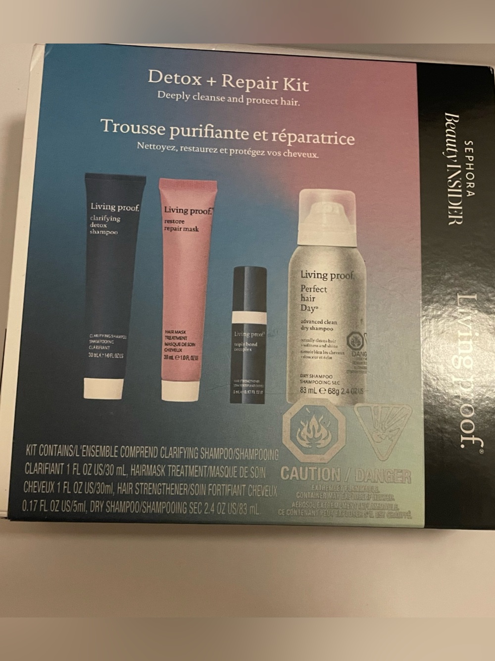 Living Proof Detox + Repair Kit — NIB